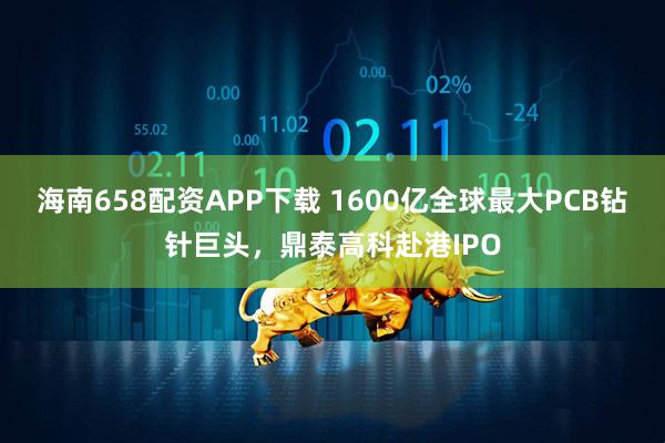 海南658配资APP下载 1600亿全球最大PCB钻针巨头，鼎泰高科赴港IPO